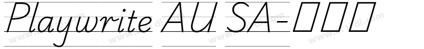 Playwrite AU SA字体转换
